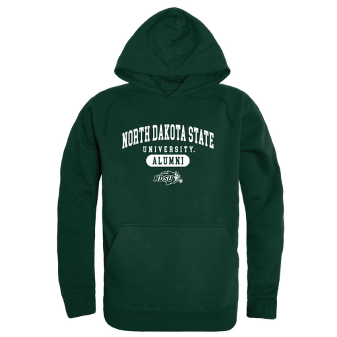 NDSU North Dakota State University Bison Thundering Herd Alumni Fleece Hoodie Sweatshirts Forest-Campus-Wardrobe