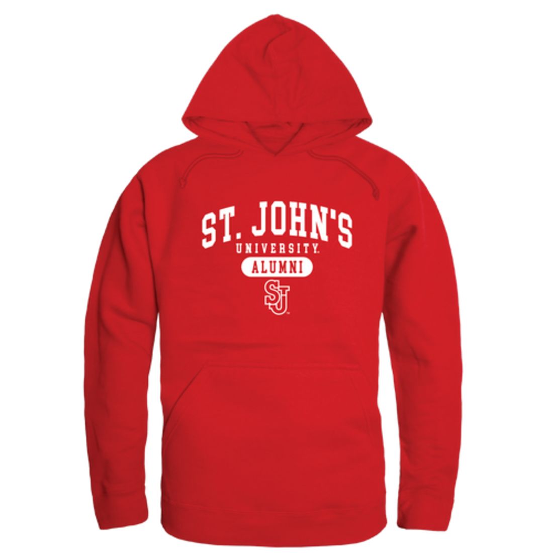 St. John's University Red Storm Alumni Fleece Hoodie Sweatshirts Heather Grey-Campus-Wardrobe