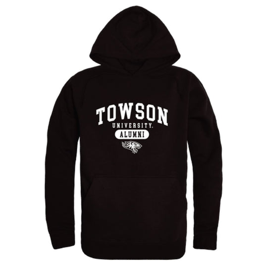 TU Towson University Tigers Alumni Fleece Hoodie Sweatshirts Black-Campus-Wardrobe