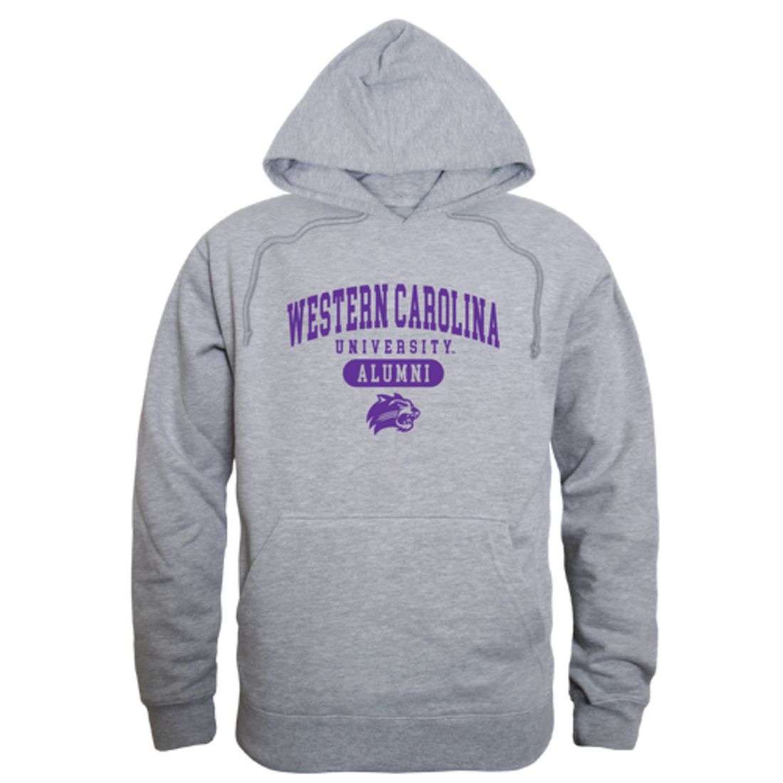 WCU Western Carolina University Catamounts Alumni Fleece Hoodie Sweatshirts Heather Charcoal-Campus-Wardrobe