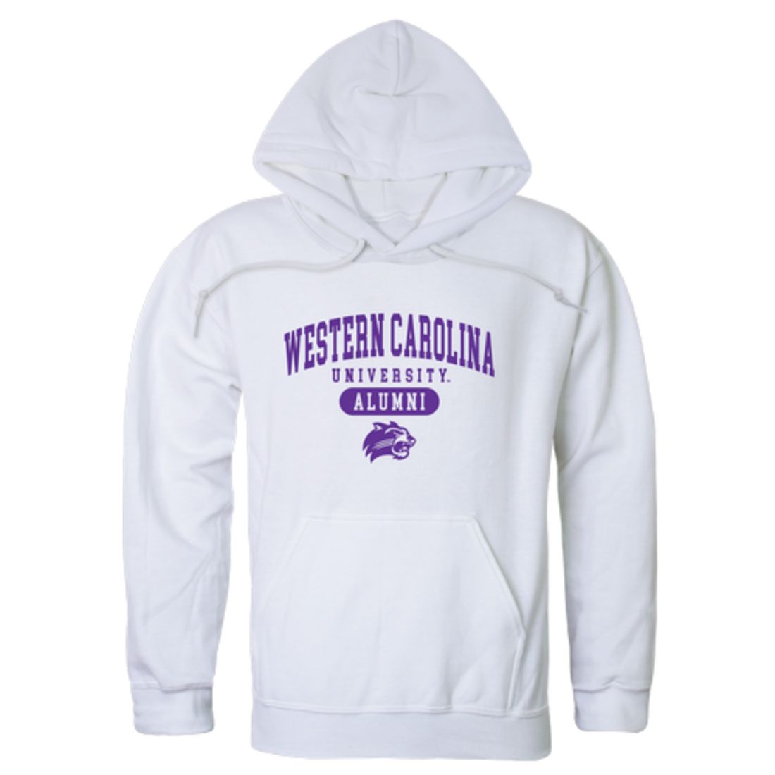 WCU Western Carolina University Catamounts Alumni Fleece Hoodie Sweatshirts Heather Charcoal-Campus-Wardrobe