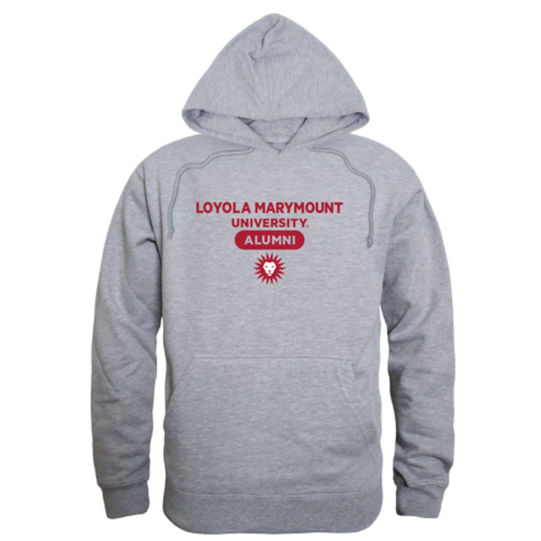 LMU Loyola Marymount University Lions Alumni Fleece Hoodie Sweatshirts Heather Charcoal-Campus-Wardrobe