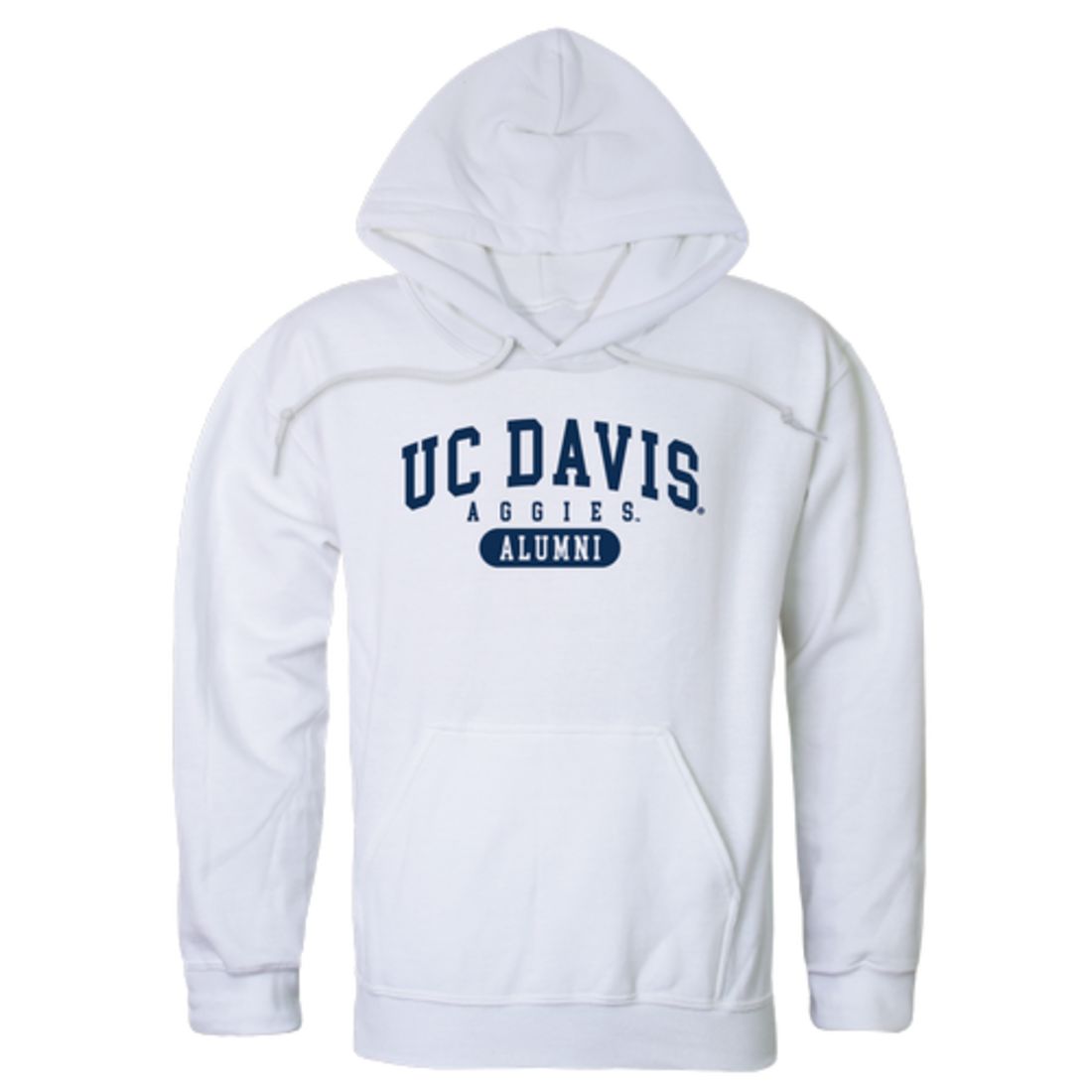UC Davis University of California Aggies Alumni Fleece Hoodie Sweatshirts Heather Grey-Campus-Wardrobe
