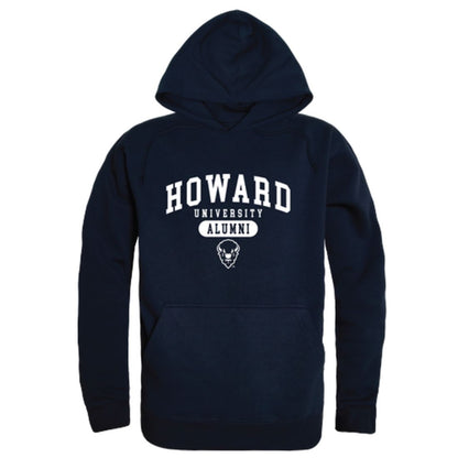 Howard University Bison Alumni Fleece Hoodie Sweatshirts Heather Grey-Campus-Wardrobe