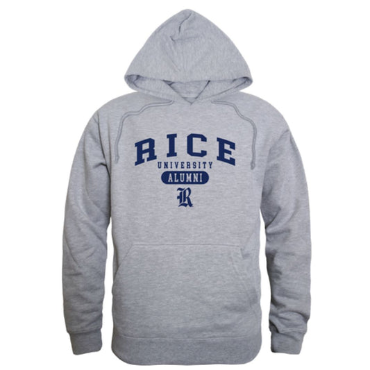Rice University Owls Alumni Fleece Hoodie Sweatshirts Heather Grey-Campus-Wardrobe
