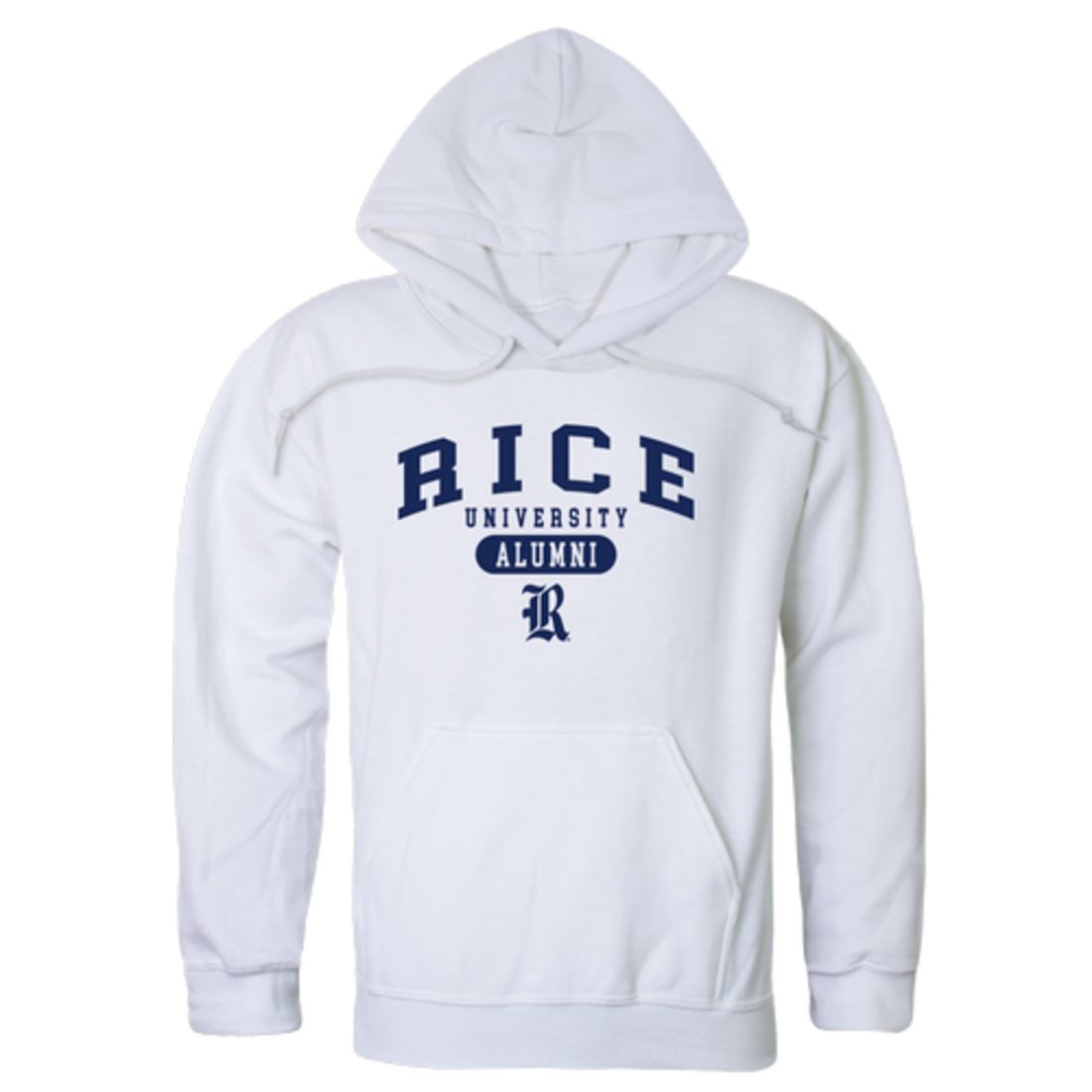 Rice University Owls Alumni Fleece Hoodie Sweatshirts Heather Grey-Campus-Wardrobe