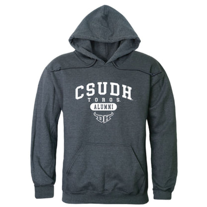 CSUDH California State University Dominguez Hills Toros Alumni Fleece Hoodie Sweatshirts Heather Charcoal-Campus-Wardrobe