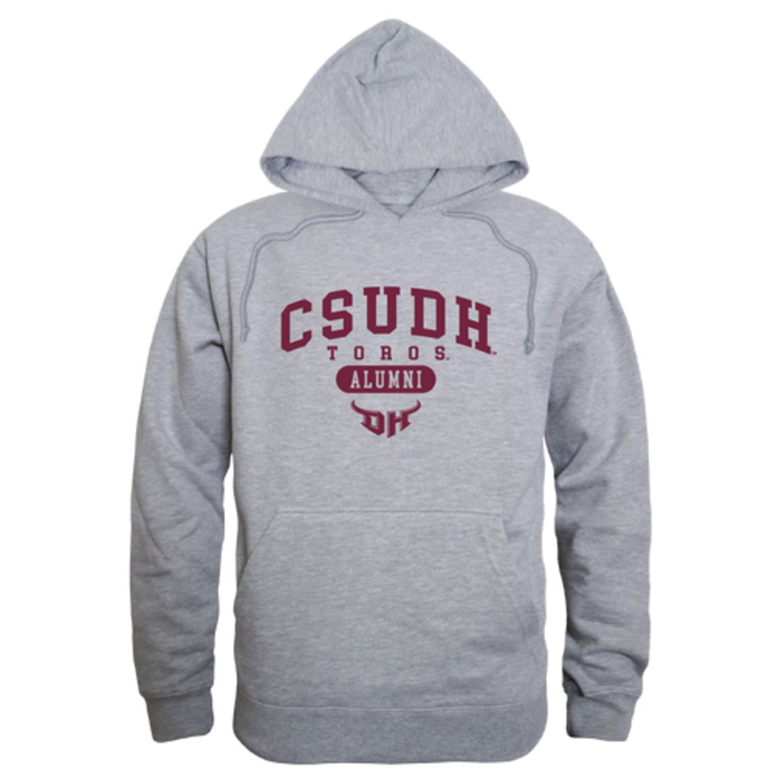 CSUDH California State University Dominguez Hills Toros Alumni Fleece Hoodie Sweatshirts Heather Charcoal-Campus-Wardrobe