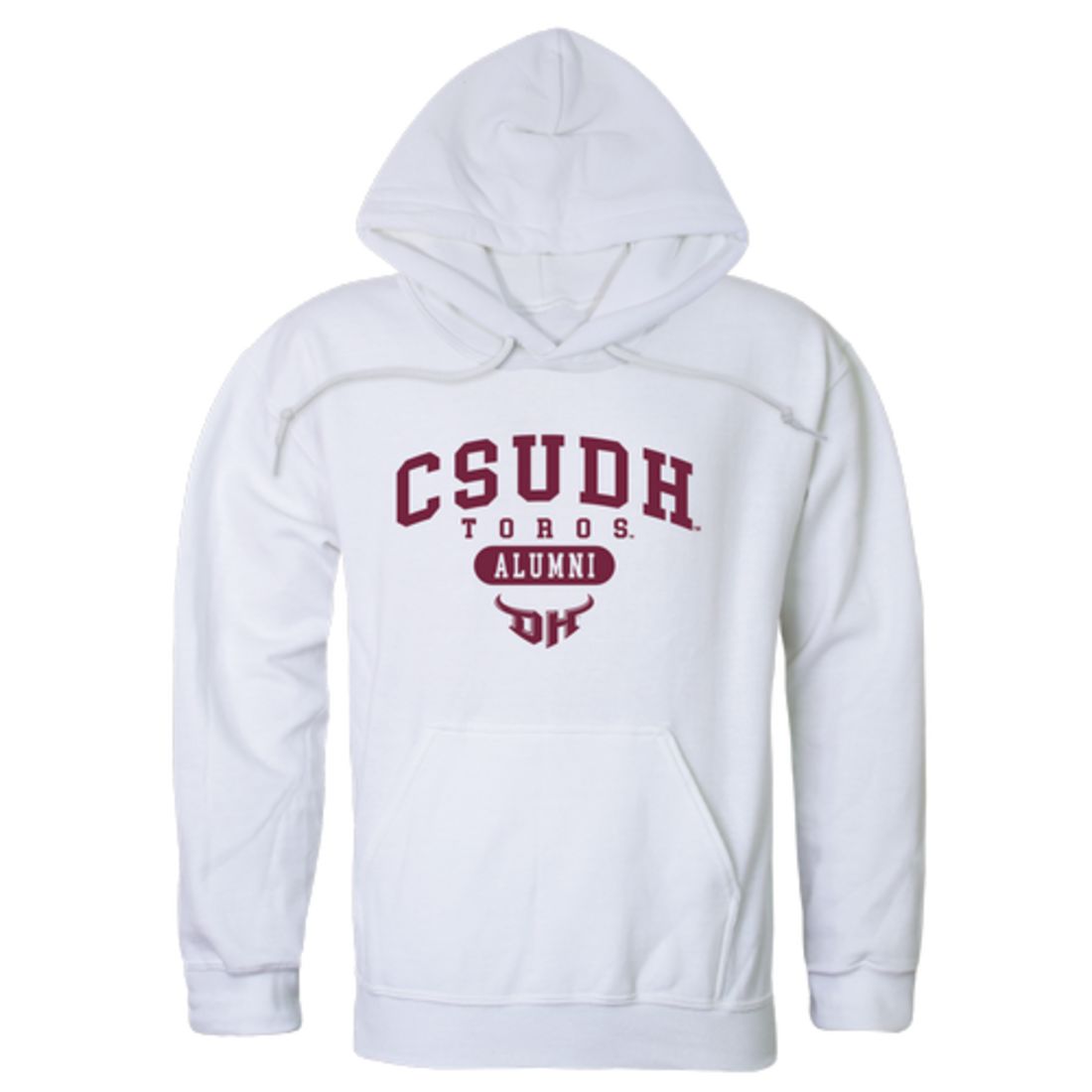 CSUDH California State University Dominguez Hills Toros Alumni Fleece Hoodie Sweatshirts Heather Charcoal-Campus-Wardrobe