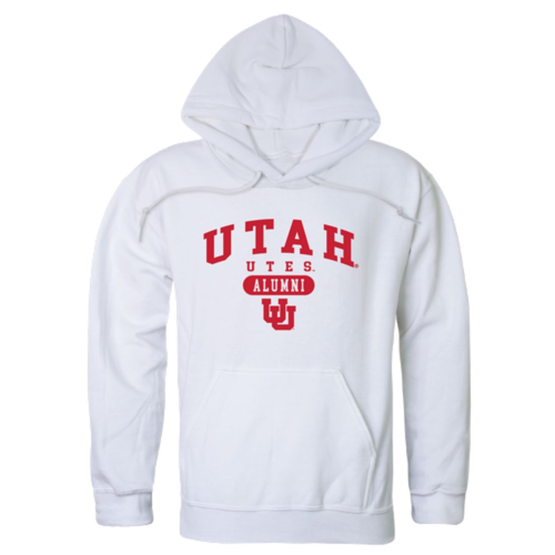 University of Utah Utes Alumni Fleece Hoodie Sweatshirts Heather Grey-Campus-Wardrobe