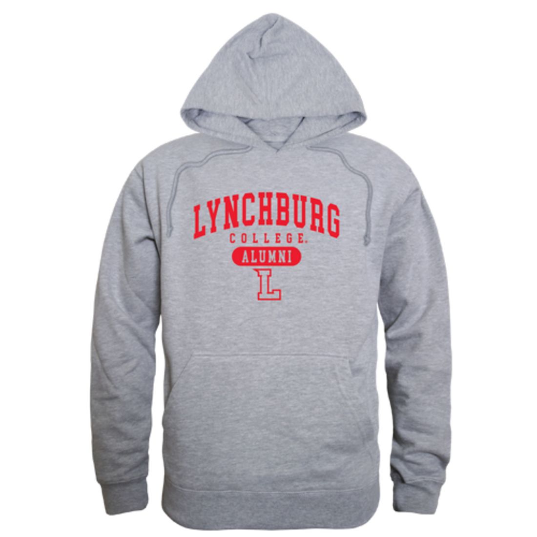 Lynchburg College Hornets Alumni Fleece Hoodie Sweatshirts Heather Grey-Campus-Wardrobe