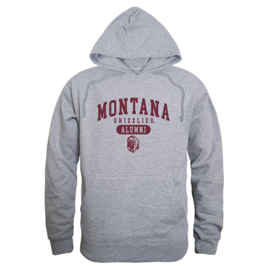 UM University of Montana Grizzlies Alumni Fleece Hoodie Sweatshirts Heather Grey-Campus-Wardrobe