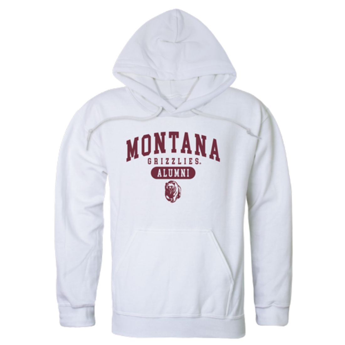 UM University of Montana Grizzlies Alumni Fleece Hoodie Sweatshirts Heather Grey-Campus-Wardrobe