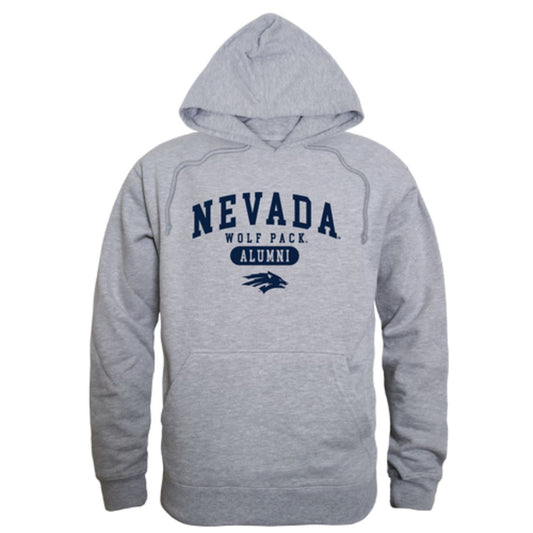University of Nevada Wolf Pack Alumni Fleece Hoodie Sweatshirts Heather Grey-Campus-Wardrobe