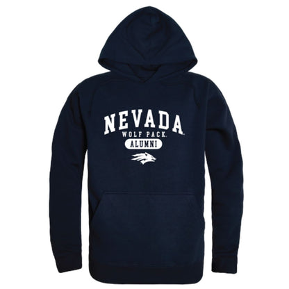 University of Nevada Wolf Pack Alumni Fleece Hoodie Sweatshirts Heather Grey-Campus-Wardrobe