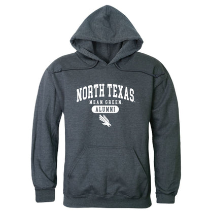 UNT University of North Texas Mean Green Alumni Fleece Hoodie Sweatshirts Heather Charcoal-Campus-Wardrobe