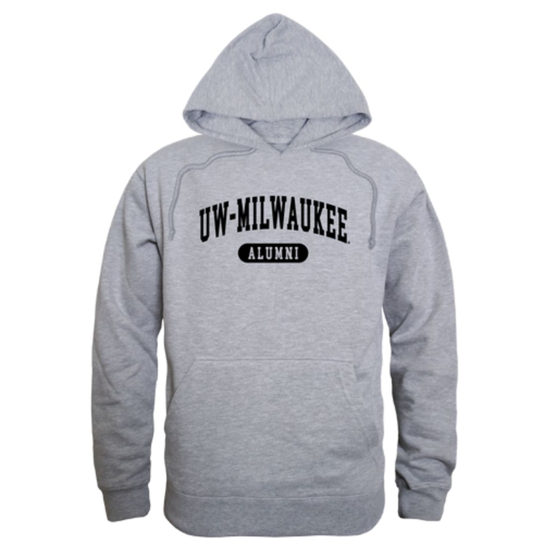 UW University of Wisconsin Milwaukee Panthers Alumni Fleece Hoodie Sweatshirts Black-Campus-Wardrobe