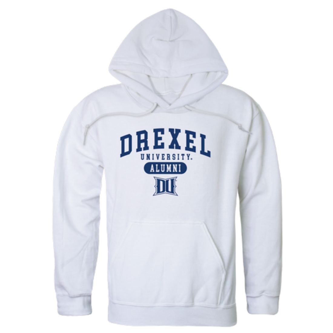 Drexel University Dragons Alumni Fleece Hoodie Sweatshirts Heather Grey-Campus-Wardrobe