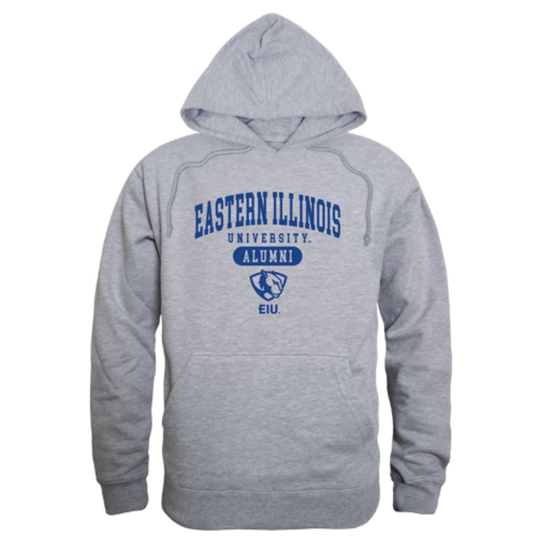 EIU Eastern Illinois University Panthers Alumni Fleece Hoodie Sweatshirts Heather Grey-Campus-Wardrobe