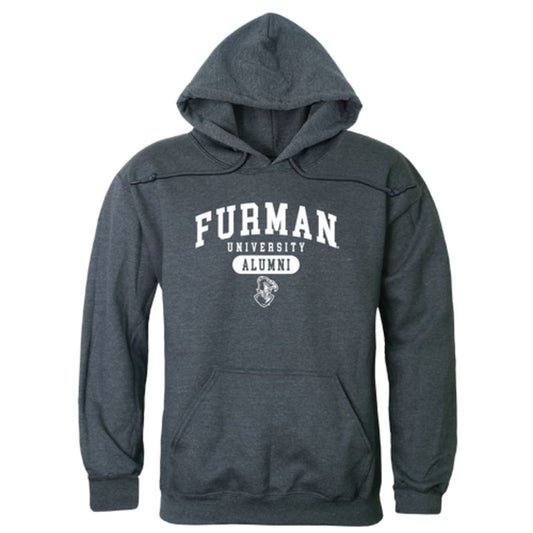 Furman University Paladins Alumni Fleece Hoodie Sweatshirts Heather Charcoal-Campus-Wardrobe