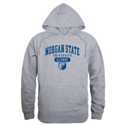 Morgan State University Bears Alumni Fleece Hoodie Sweatshirts Heather Grey-Campus-Wardrobe