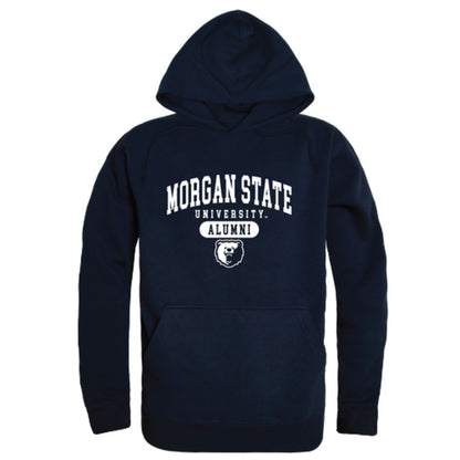 Morgan State University Bears Alumni Fleece Hoodie Sweatshirts Heather Grey-Campus-Wardrobe