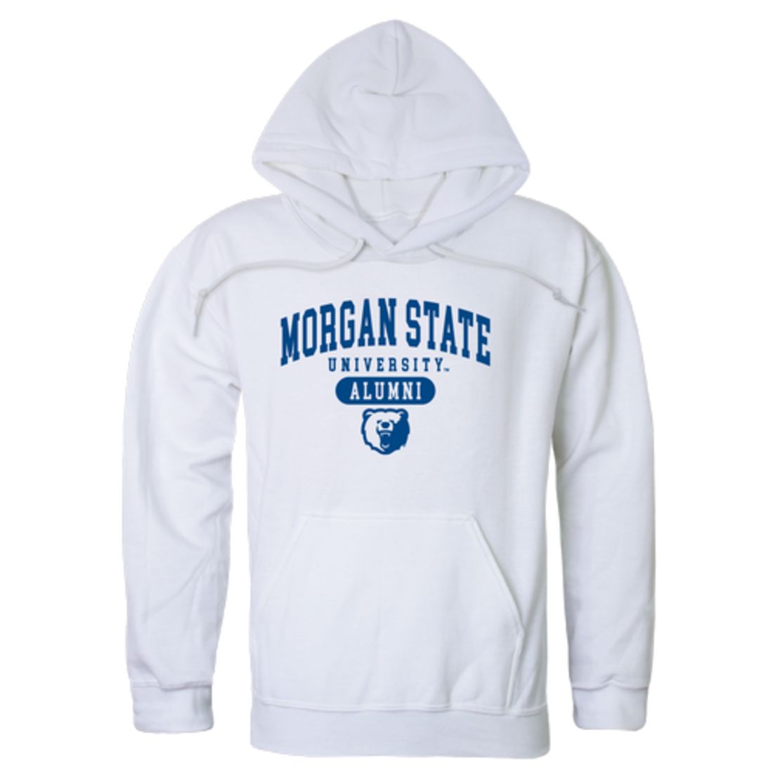 Morgan State University Bears Alumni Fleece Hoodie Sweatshirts Heather Grey-Campus-Wardrobe