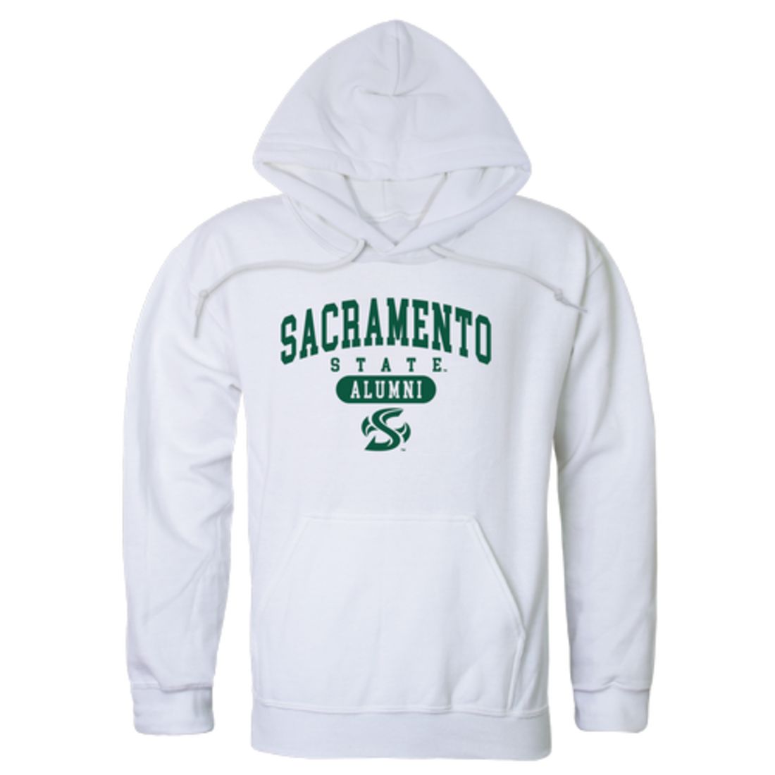 Sacramento State Hornets Alumni Fleece Hoodie Sweatshirts Forest-Campus-Wardrobe