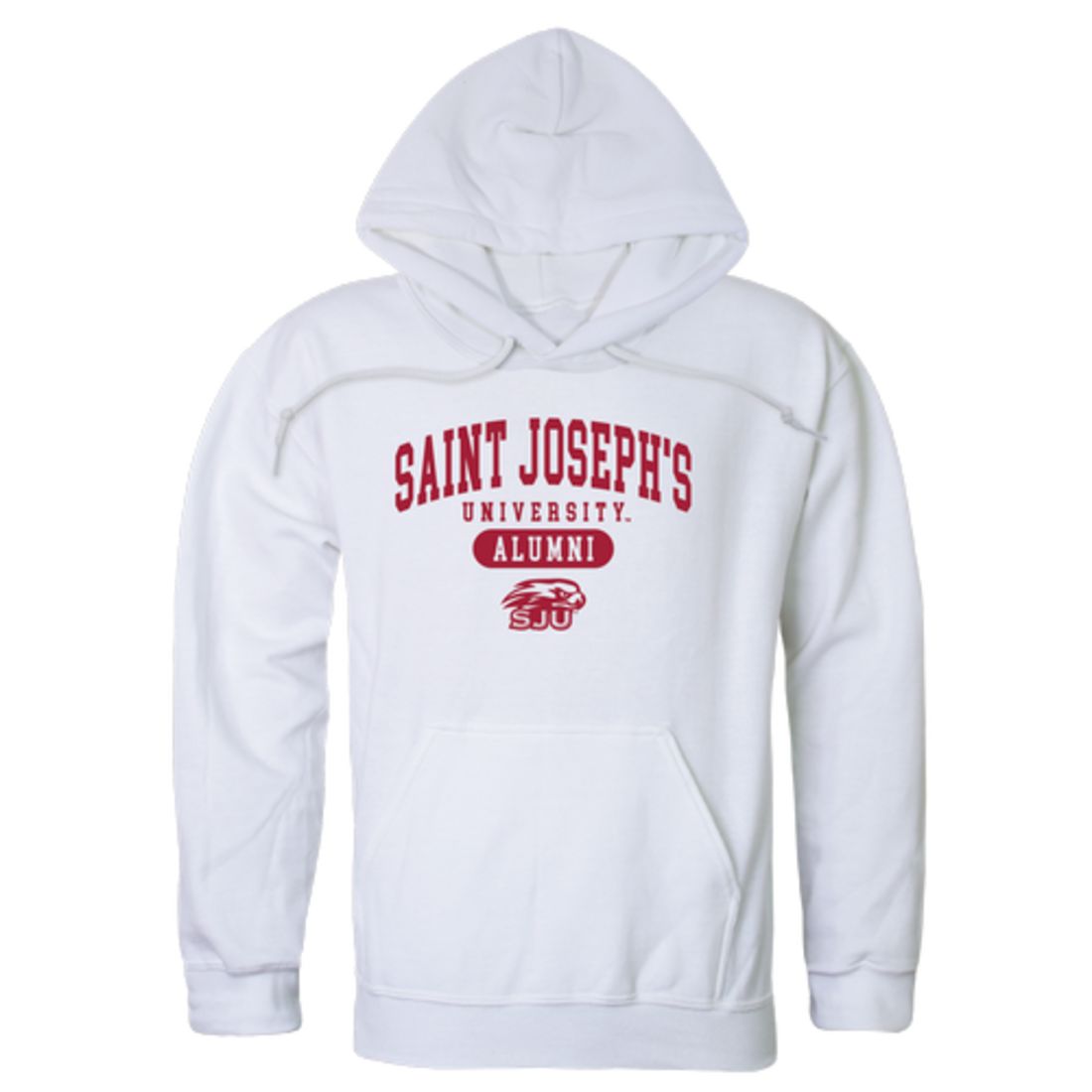 Saint Joseph's University Hawks Alumni Fleece Hoodie Sweatshirts Heather Charcoal-Campus-Wardrobe