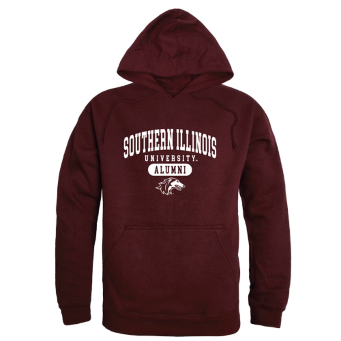 SIU Southern Illinois University Salukis Alumni Fleece Hoodie Sweatshirts Heather Grey-Campus-Wardrobe
