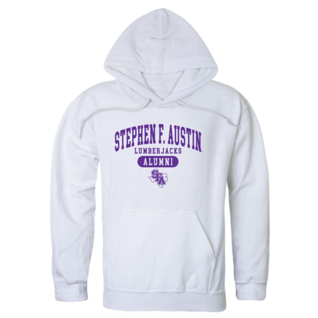 Stephen F. Austin State University Lumberjacks Alumni Fleece Hoodie Sweatshirts Heather Charcoal-Campus-Wardrobe