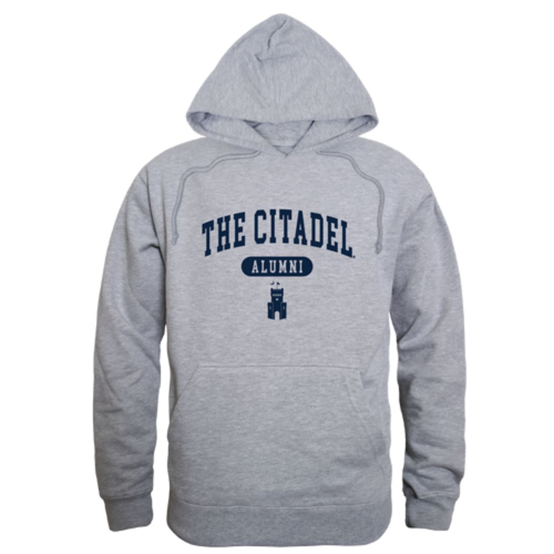 The Citadel Bulldogs Alumni Fleece Hoodie Sweatshirts Heather Grey-Campus-Wardrobe