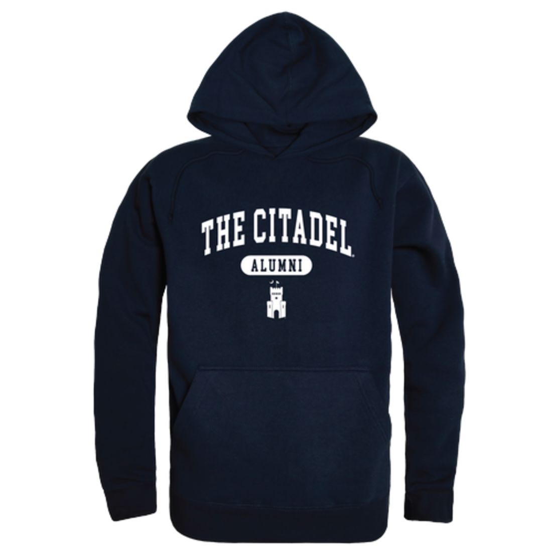 The Citadel Bulldogs Alumni Fleece Hoodie Sweatshirts Heather Grey-Campus-Wardrobe