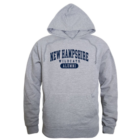 UNH University of New Hampshire Wildcats Alumni Fleece Hoodie Sweatshirts Heather Grey-Campus-Wardrobe