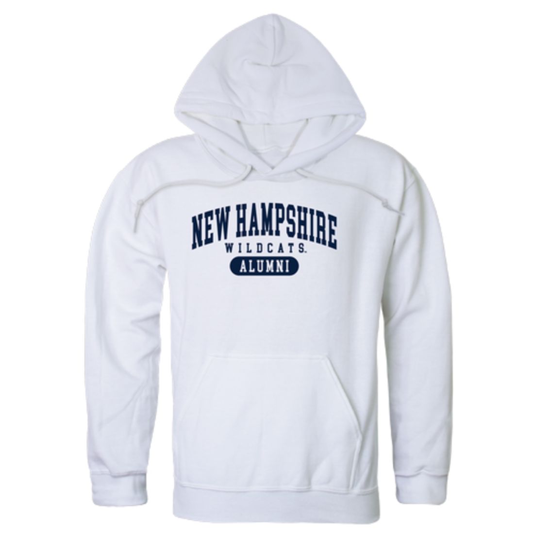 UNH University of New Hampshire Wildcats Alumni Fleece Hoodie Sweatshirts Heather Grey-Campus-Wardrobe