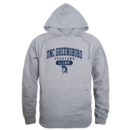 UNCG University of North Carolina at Greensboro Spartans Alumni Fleece Hoodie Sweatshirts Heather Grey-Campus-Wardrobe