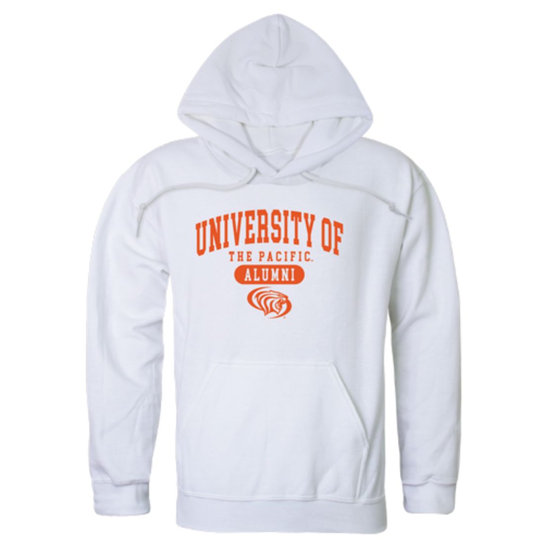 University of the Pacific Tigers Alumni Fleece Hoodie Sweatshirts Heather Charcoal-Campus-Wardrobe