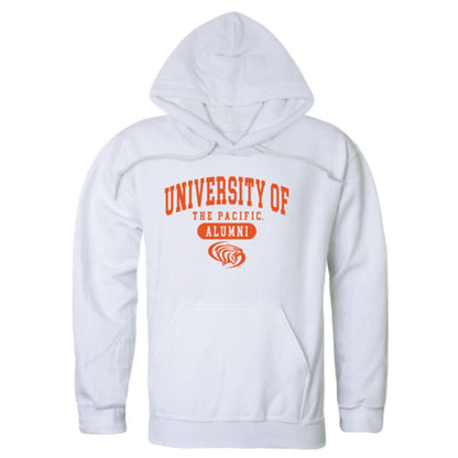 University of the Pacific Tigers Alumni Fleece Hoodie Sweatshirts Heather Charcoal-Campus-Wardrobe