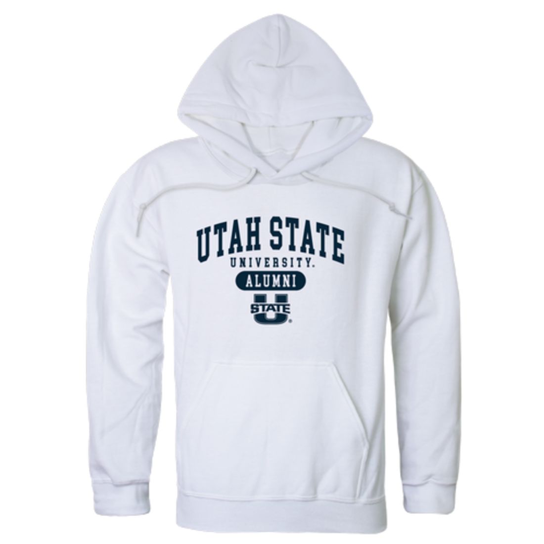 Utah State University Aggies Alumni Fleece Hoodie Sweatshirts Heather Grey-Campus-Wardrobe