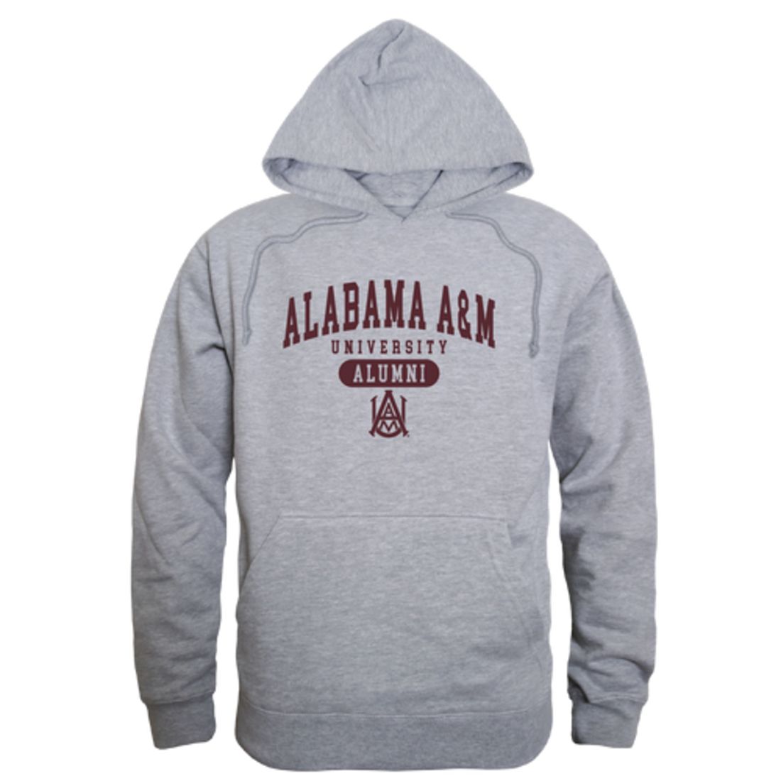 AAMU Alabama A&M University Bulldogs Alumni Fleece Hoodie Sweatshirts Heather Grey-Campus-Wardrobe