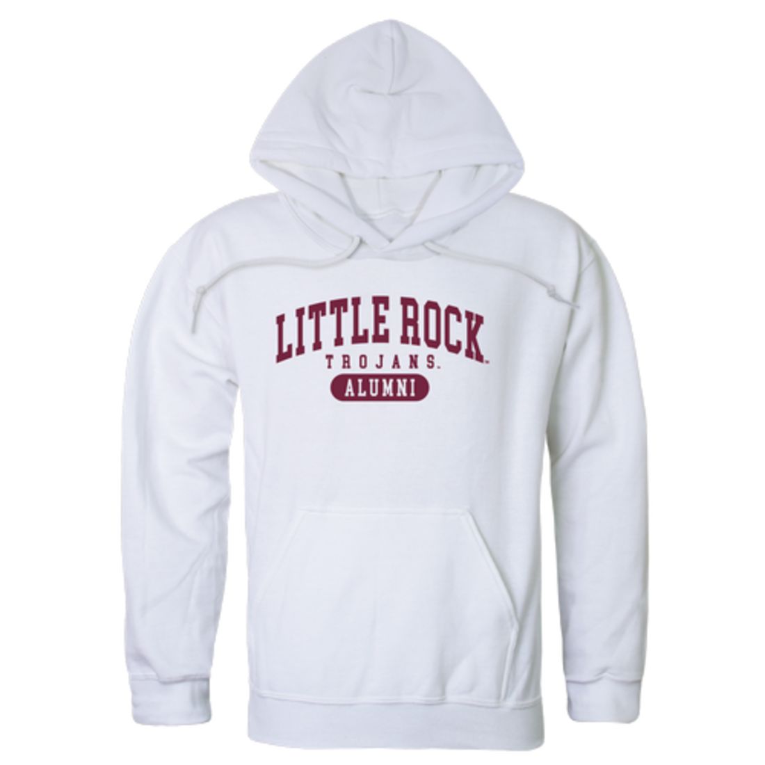 Arkansas at Little Rock Trojans Alumni Fleece Hoodie Sweatshirts Heather Grey-Campus-Wardrobe