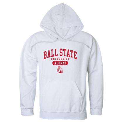 BSU Ball State University Cardinals Alumni Fleece Hoodie Sweatshirts Heather Grey-Campus-Wardrobe