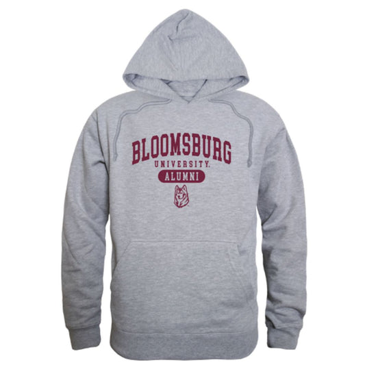 Bloomsburg University Huskies Alumni Fleece Hoodie Sweatshirts Heather Grey-Campus-Wardrobe