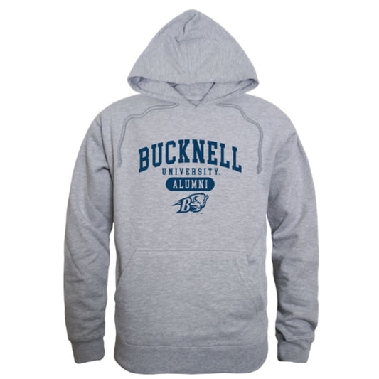 Bucknell University Bison Alumni Fleece Hoodie Sweatshirts Heather Grey-Campus-Wardrobe