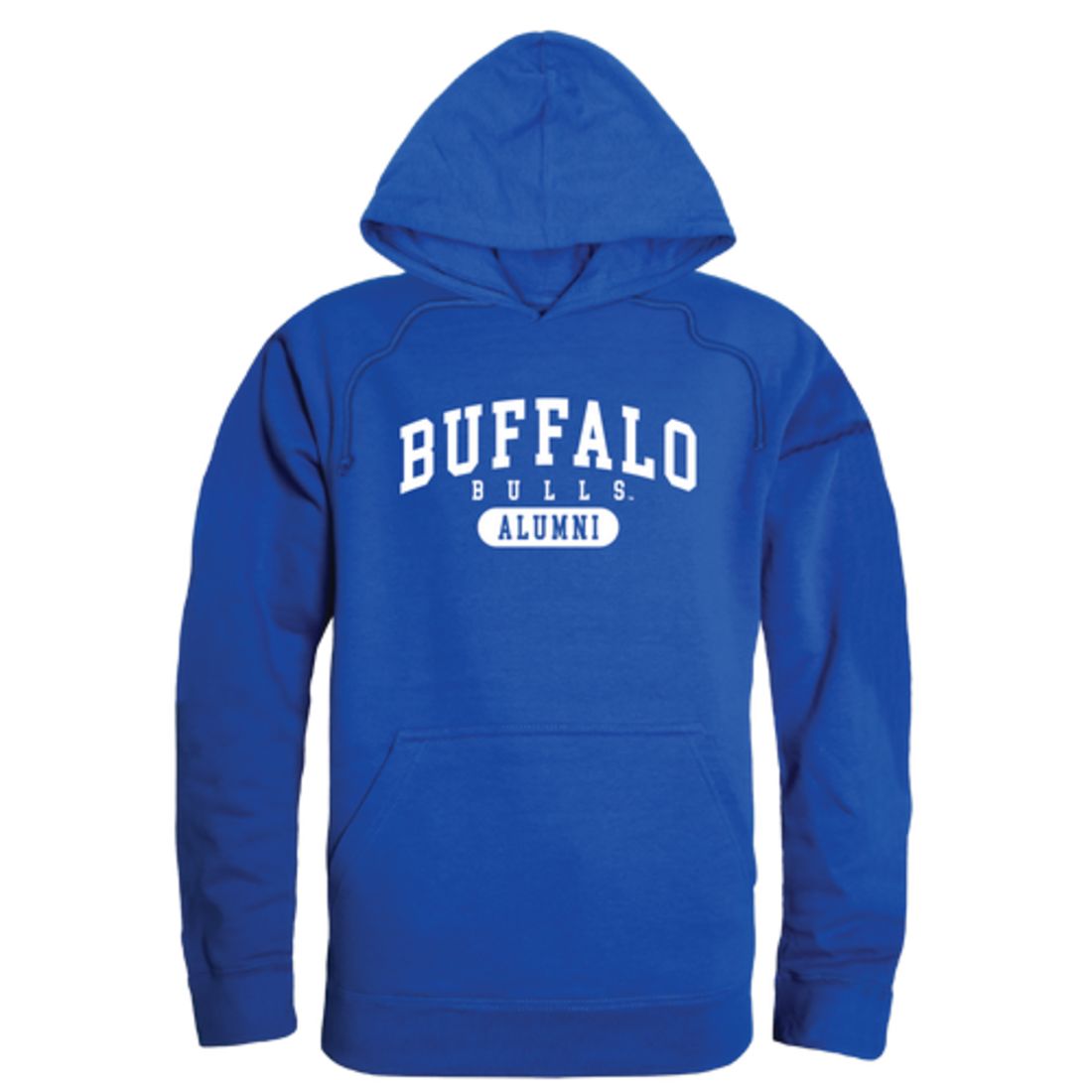 SUNY University at Buffalo Bulls Alumni Fleece Hoodie Sweatshirts Heather Grey-Campus-Wardrobe