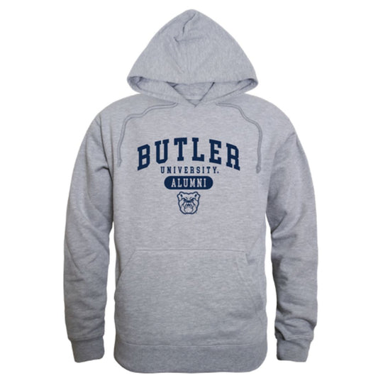 Butler University Bulldog Alumni Fleece Hoodie Sweatshirts Heather Grey-Campus-Wardrobe