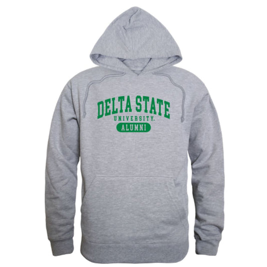 Mouseover Image, DSU Delta State University Statesmen Alumni Fleece Hoodie Sweatshirts Heather Charcoal-Campus-Wardrobe