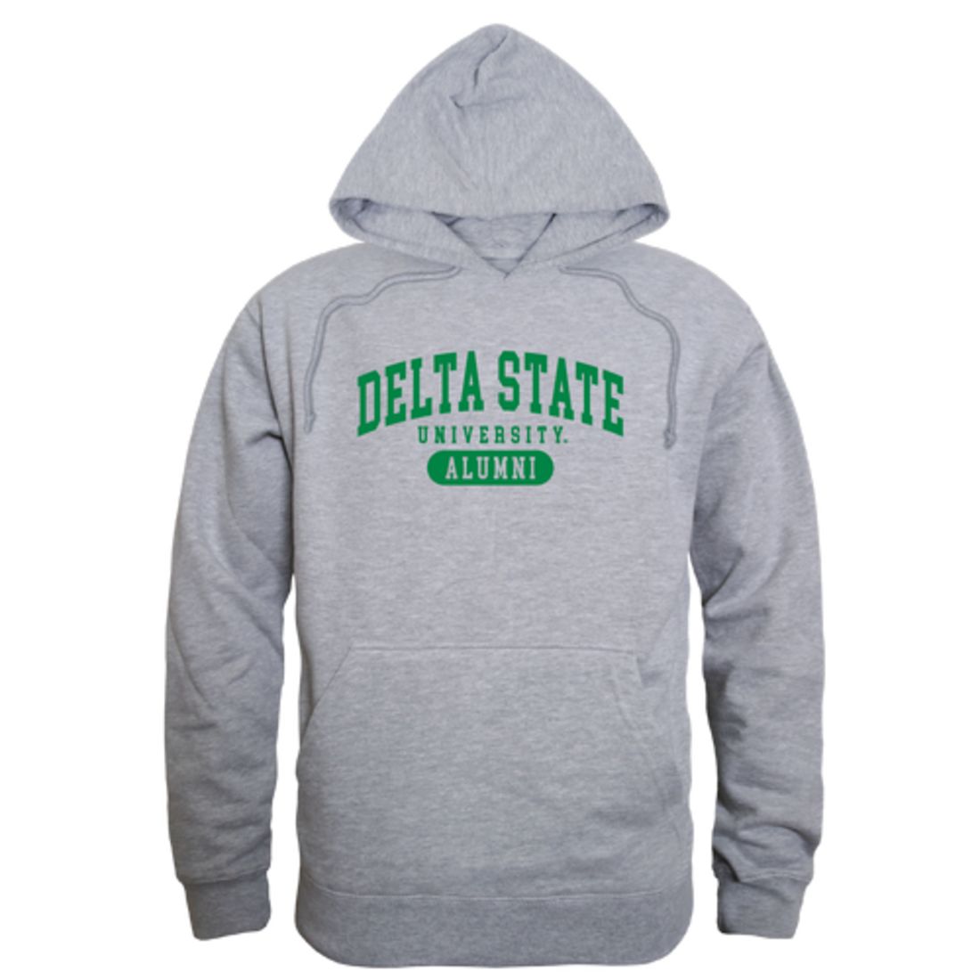 DSU Delta State University Statesmen Alumni Fleece Hoodie Sweatshirts Heather Charcoal-Campus-Wardrobe