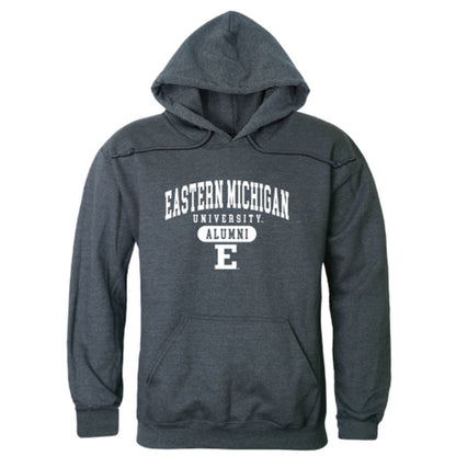 EMU Eastern Michigan University Eagles Alumni Fleece Hoodie Sweatshirts Heather Charcoal-Campus-Wardrobe