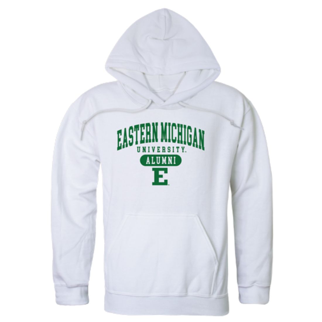 EMU Eastern Michigan University Eagles Alumni Fleece Hoodie Sweatshirts Heather Charcoal-Campus-Wardrobe